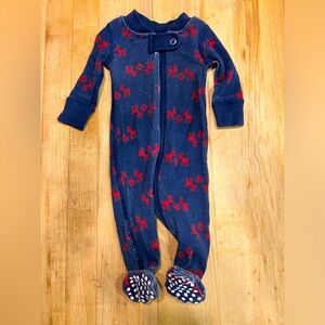 Hanna Andersson Newborn Organic Cotton Footed Pajamas / Sleeper